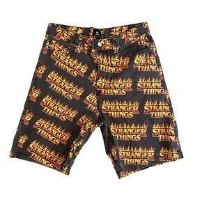 Stranger Things x HM x Netflix Jean Cutoff Shorts Denim Mens 32